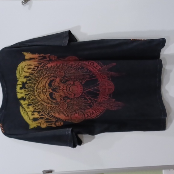 Affliction American Customs 2XL Black 2-side Graphic tshirt - Picture 2 of 6